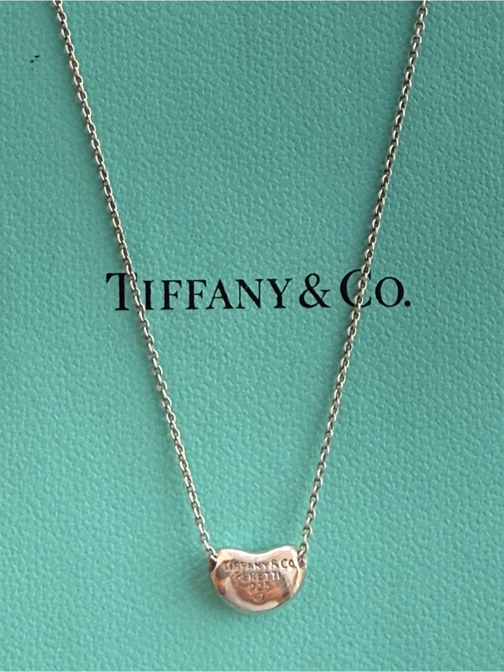 TIFFANY & CO. Elsa Peretti® Bean® Design Pendant in Sterling Silver